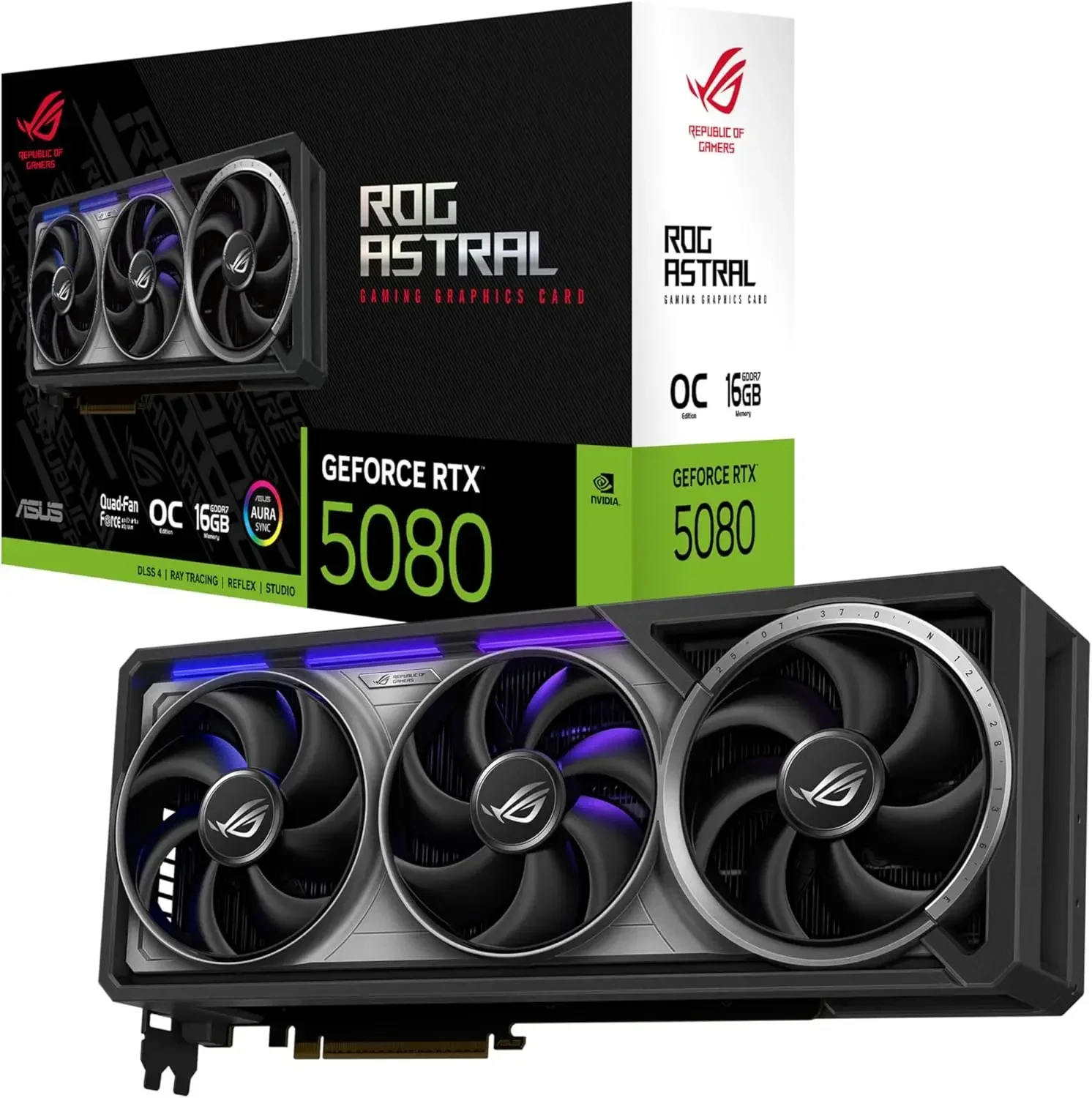 Rtx 5080 16Gb - بطاقة رسومات أسترال RTX 5080 OC