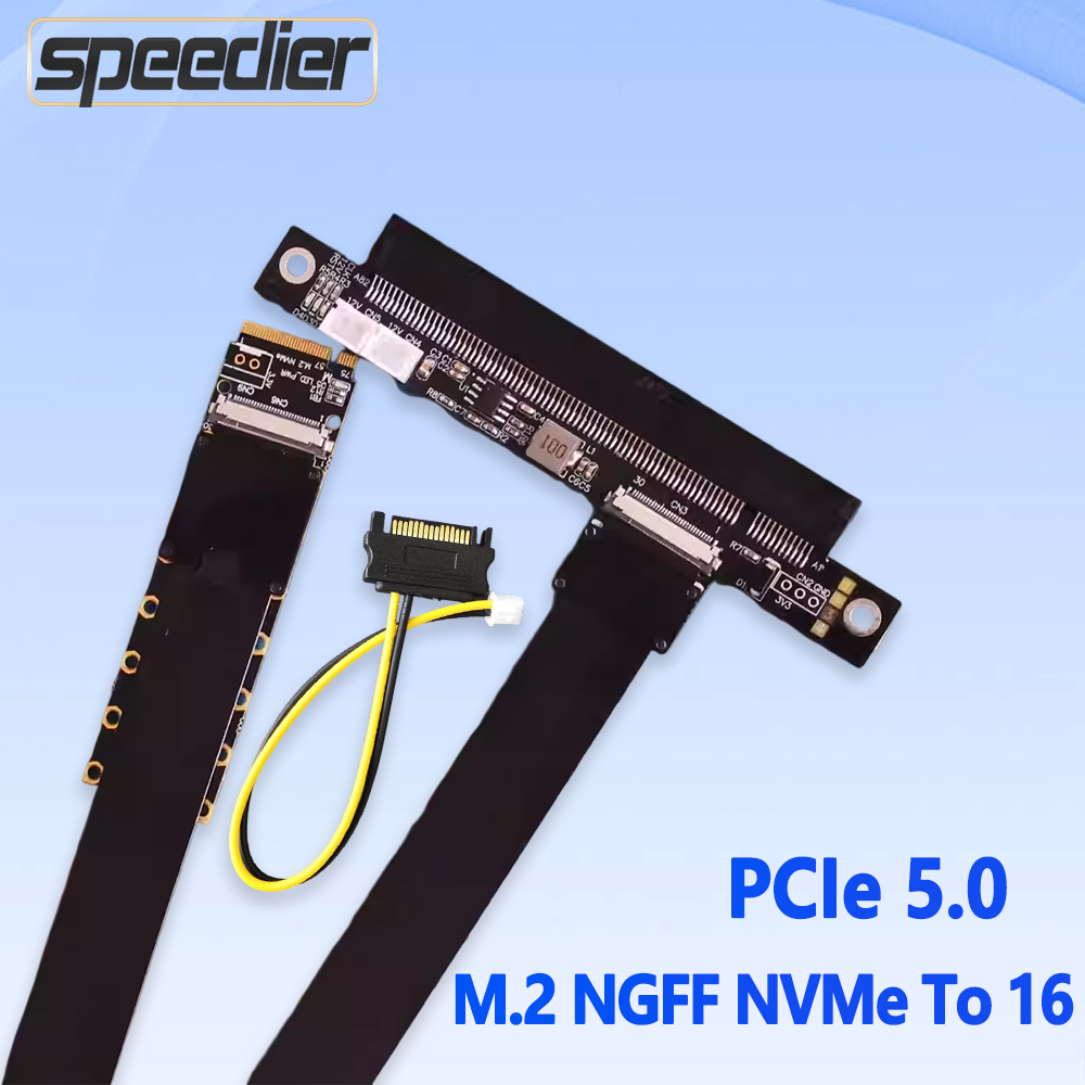 Pcie 5.0 Gpu Riser Cable - PCI-E 5.0 M.2 NGFF NVMe إلى