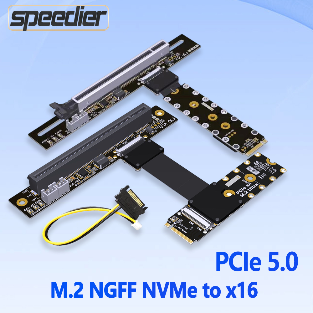PCI-E 5.0 M.2 NGFF NVMe إلى X1 - مراجعة Pcie 5.0 Gpu Riser Cable وسعره