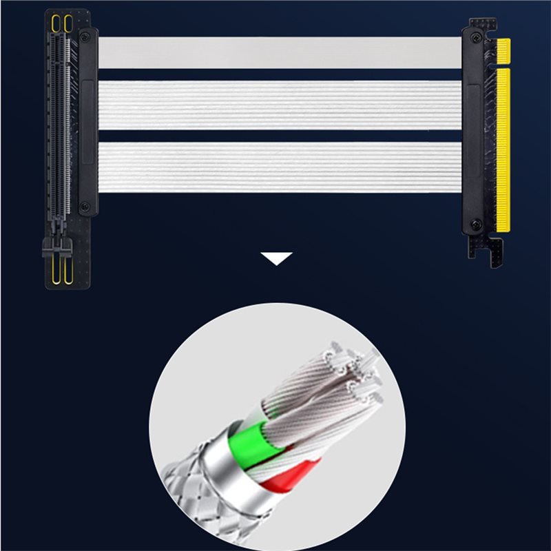 كابل تمديد عمودي فعال لبطاقة R - مراجعة Pcie 5.0 Gpu Riser Cable وسعره