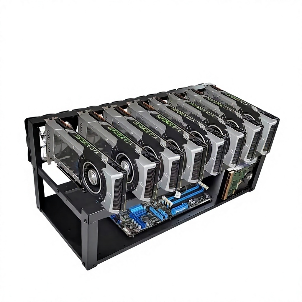 حامل بطاقات الرسوميات CMP 170H - مراجعة Gpu Mining Rig Frame 8 Gpu وسعره